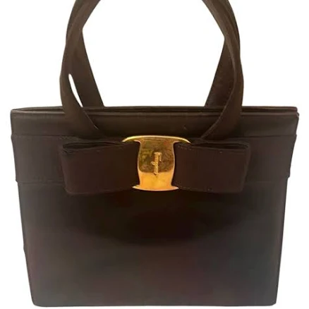 Ferragamo Vara Bow Top Handle Bucket Bag