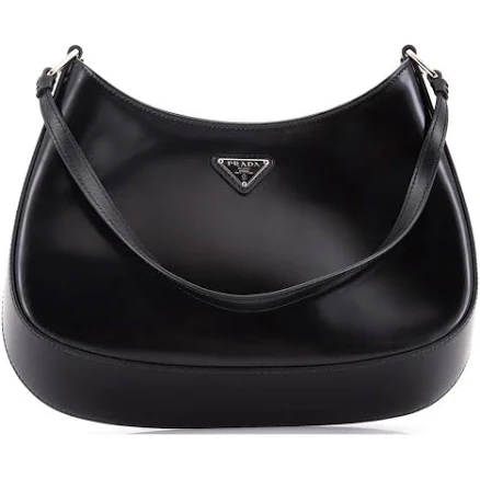 Prada Cleo Spazzolato Leather Shoulder Bag