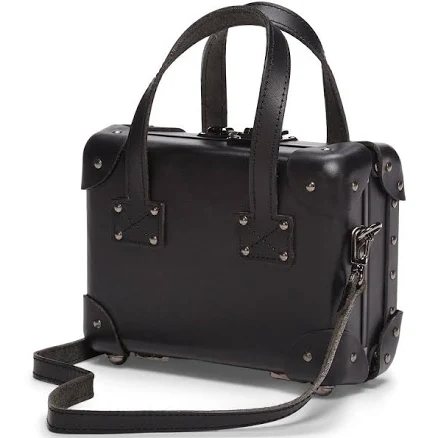 The Industrialist Mini | Black Vintage Style Crossbody Bag Trunk Purse