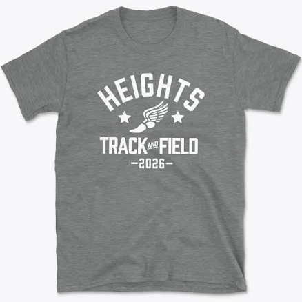 Heights High School Bulldogs Track and Field Unisex T-Shirt