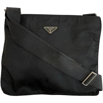 Prada 2010s Triangle Logo Shoulder Bag