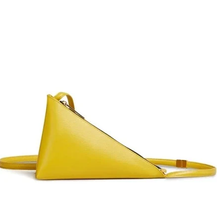 Marni Men's Prisma Triangle Leather Crossbody Bag