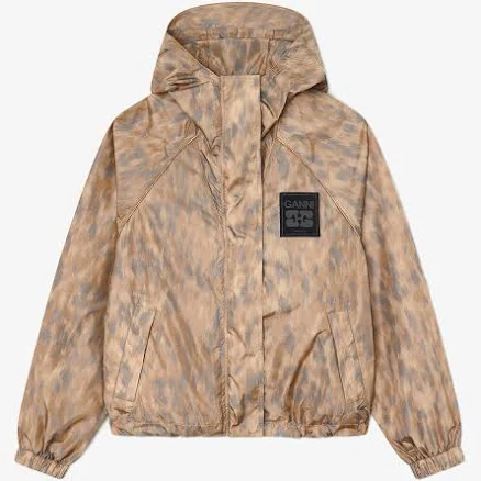 Ganni Women's Flyweight Jacket in Printed Nylon
