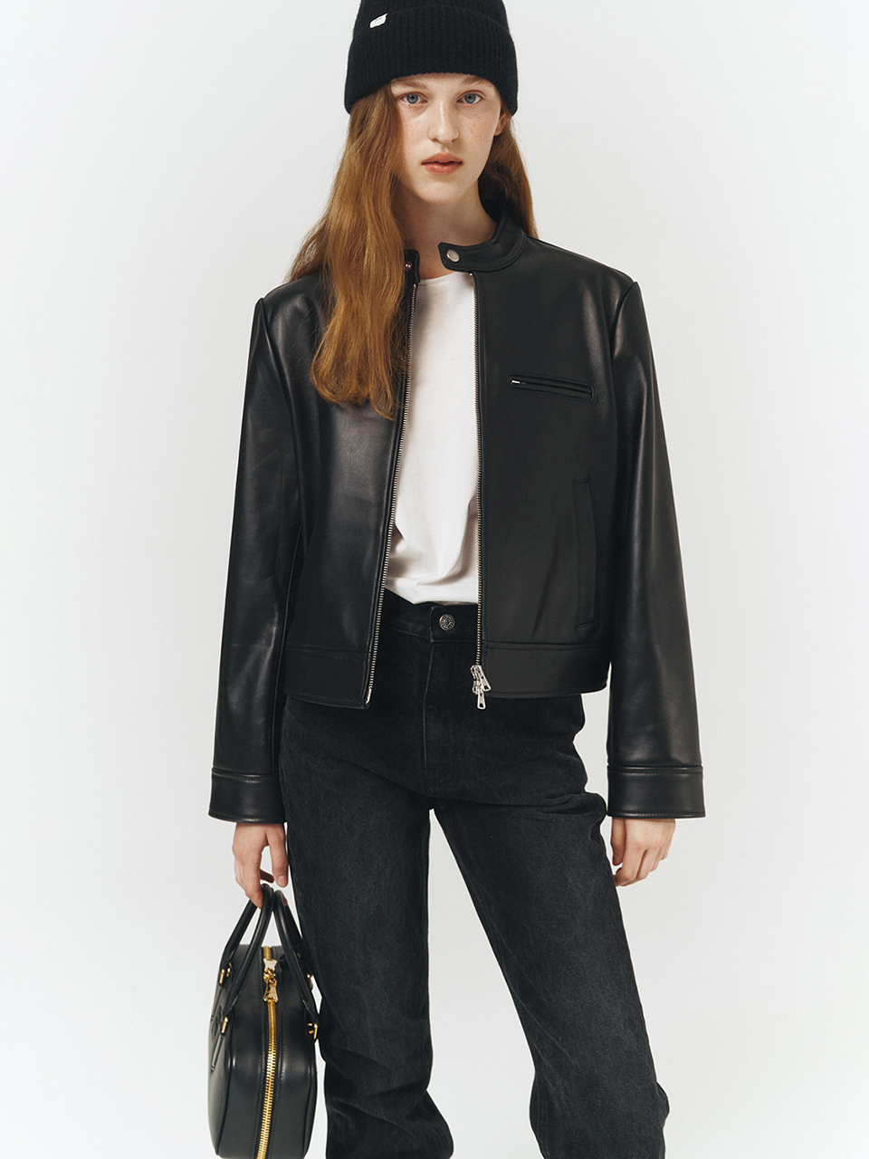 Black Racing Leather Jacket