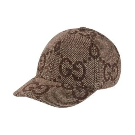 Gucci Jumbo GG Wool Jacquard Baseball Cap