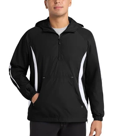 Sport-Tek Men's Colorblock Raglan Anorak Jacket