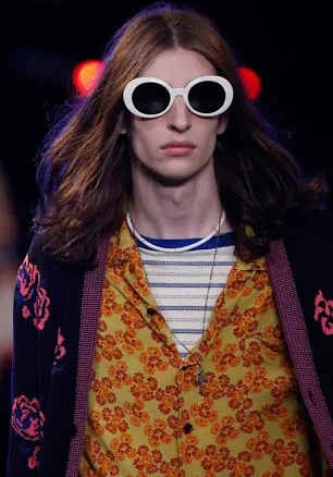 Ss16 Saint Laurent Paris Floral Knit Cardigan Rose Surf Sound Hedi