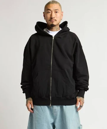 Men's Garment Dye Double-Zip Hoodie