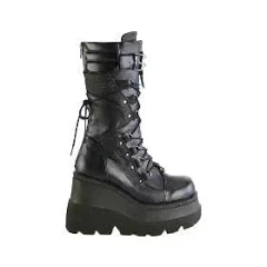 Demonia Women Shaker-70 Wedge Platform Boot