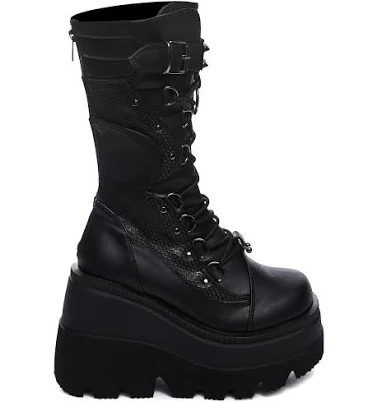 Shaker-70 Platform Mid-Calf Boots BLACK / US 10