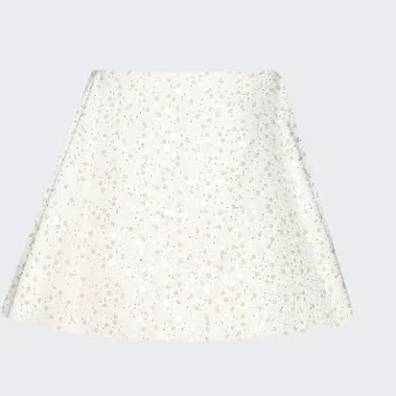 David Koma Women's Sequin Boucle A-Line Skirt