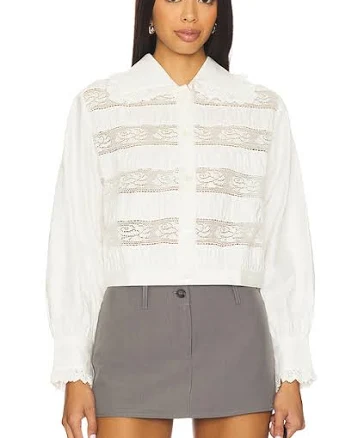 Yuhan Wang Lace Trimmed Blouse