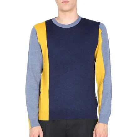 Jw Anderson Men's Colourblock Crew-neck Sweater
