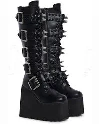 Dollskill Widow Brand New Appetite for Destruction Platform Boots - Size 7 Women