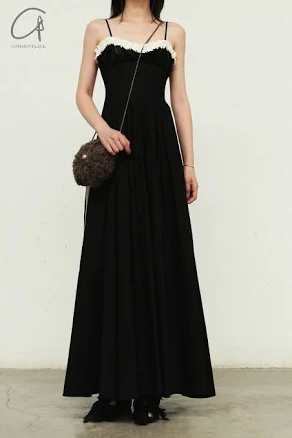 Peng Tai 24 Fall/Winter Printed Pleated Maxi Dress