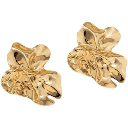 Fleur de Camélia Lydia Statement Flower Earring in Gold