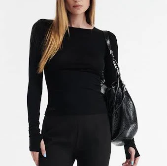 I.AM.GIA Claudia Long Sleeve Basic Top
