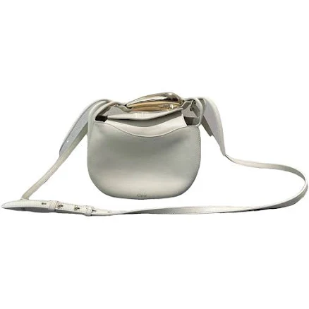 Chloe Kiss Leather Crossbody Bag in Gentle Blue