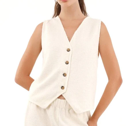 Women's Tweed Knit Vest