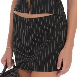 Pinstripe Mini Skirt