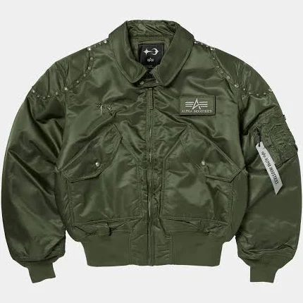 Alpha Industries Thug Club X Alpha Cwu 45/P Rivet Button Version
