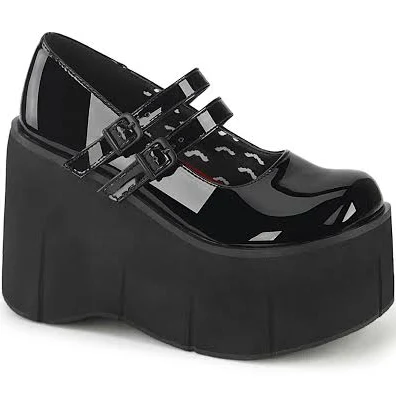 KERA-08 Platform Mary Jane Shoes BLACK / US 11