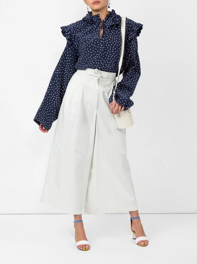 Polka Dot Biker Blouse