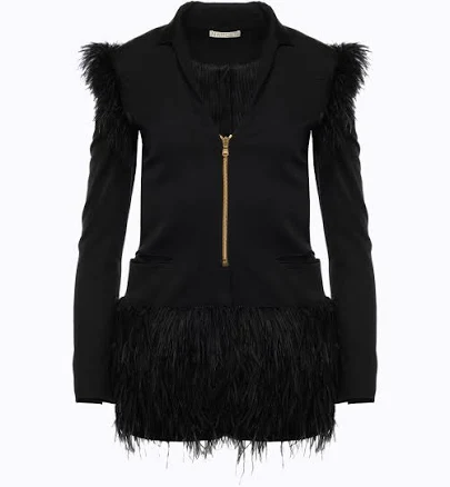 Lunella Ostrich Coat Dress