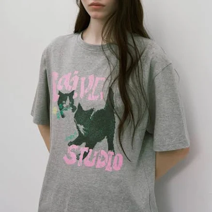 RAIVE Oversized Cat T-Shirt