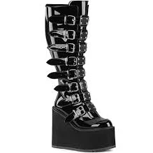 Demonia Women Swing-815WC Wide Calf Knee High Boot