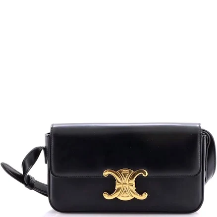 Celine Triomphe Calfskin Shoulder Bag