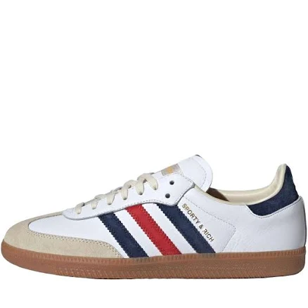 Adidas X Sporty & Rich Samba Og 'usa' Men Sneakers - Cloud White/night Indigo/collegiate Red