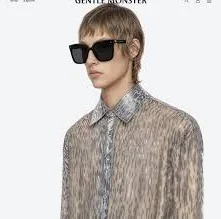 GentleMonster New Her 01 Unisex Sunglasses Oversized Black Frame Black Lenses