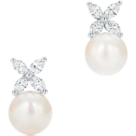 Tiffany Victoria Platinum Earrings
