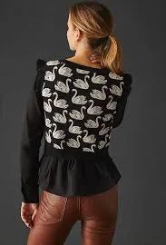 Maeve Layered Blouse & Sweater Vest