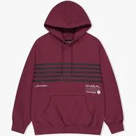 [yeseyesee] Tenga x Y.E.S Stripe Hoodie - Burgundy