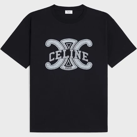 CELINE Men's Loose Cotton Jersey T-shirt