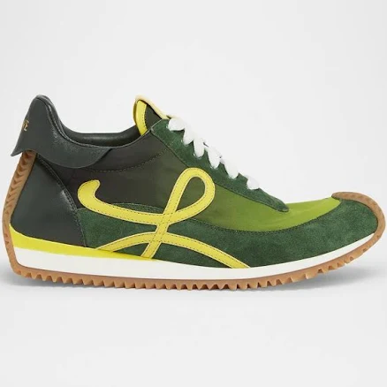 Loewe Women's brown Flow Runner 2.0 Sneakers In Nylon And Suede for