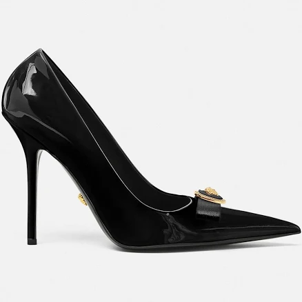 Versace Ribbon 110mm Patent Pumps