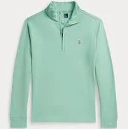 Cotton Interlock Quarter-Zip Pullover