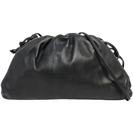 BOTTEGA VENETA The Pouch Gathered Leather Clutch
