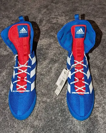 Adidas Box Hog 3 Blue White Red Usa Fz5306 Boxing Men Sz: 6.5 Shoes
