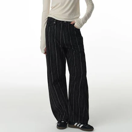 Stripe Balloon Jeans