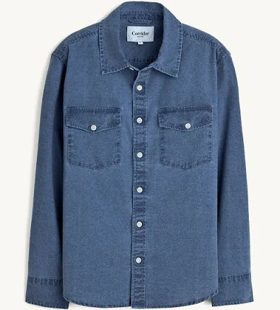 Corridor Men's Pigment Dye Canvas Long Sleeve Shirt