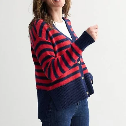 SONOMA Goods For Life Women's Side Slit Button Front Cardigan
