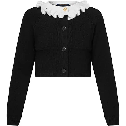 Louis Vuitton Ruffle Collar Cardigan