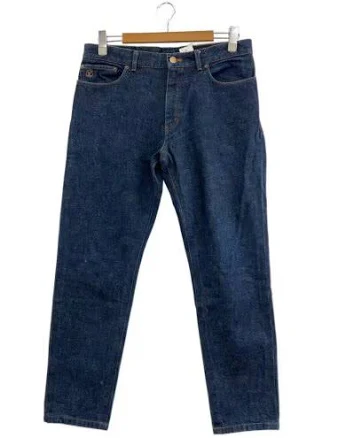 Louis Vuitton / Monogram Patch / Logo Embroidery / Jeans / Size 36 /