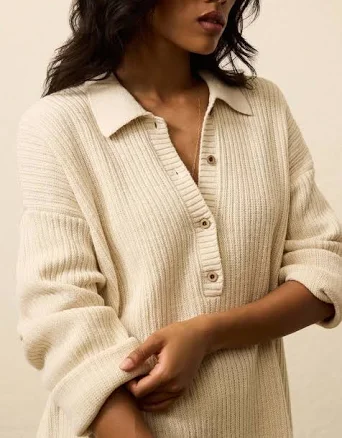 Faherty Miramar Linen Relaxed Polo Women's