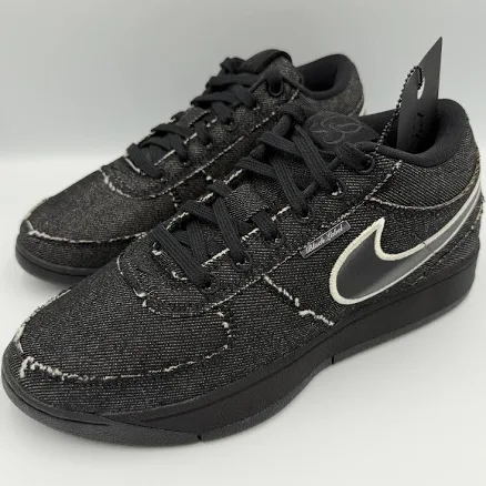 Size 6.5 Nike Book 1 Black Label Limited Black Denim Ib3862-001 Mens