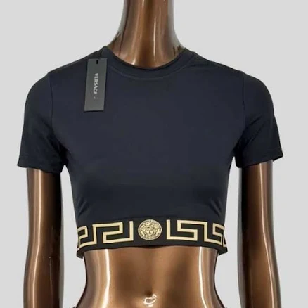 Versace Greca Crop Top